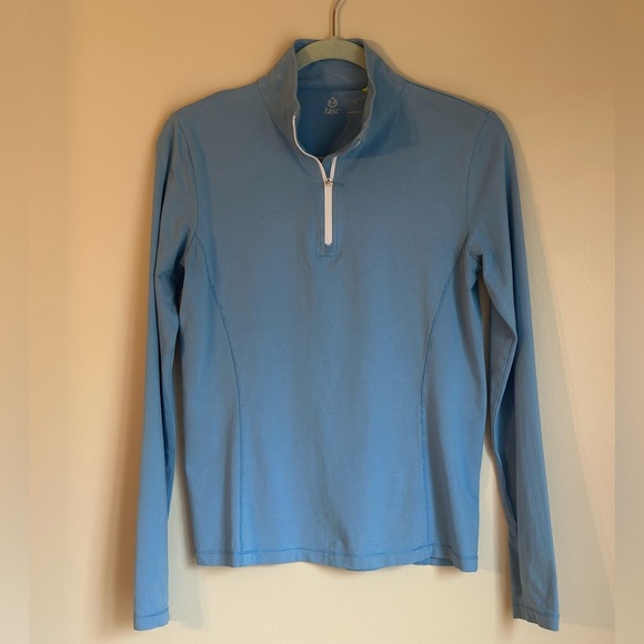 TASC Performance 1/4 Zip Pullover Activewear Women’s Small Blue - Picture 1 of 8